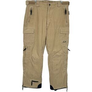 Men's Corduroy Crane Sports Thinsulate Waterproof Adjustable Snowboard Pants~ L